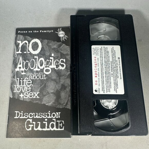 No Apologies The Truth About Life Love Sex VHS 1998 Sealed Focus Family - Picture 3 of 4
